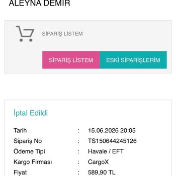 İzinsiz Sipariş İptali Ve Geri Ödeme Gecikmesi