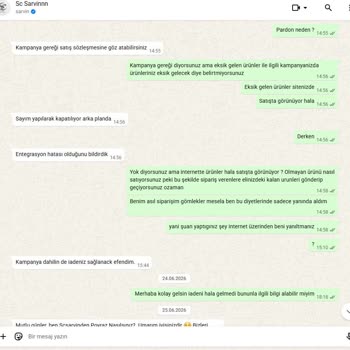 Siparişimde Eksik Ürün Ve İade Gecikmesi