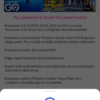 Süre Bitmiş D-Smart GO Kampanyası Yanıltıcı Şekilde Plus Ayrıcalığına Dahil
