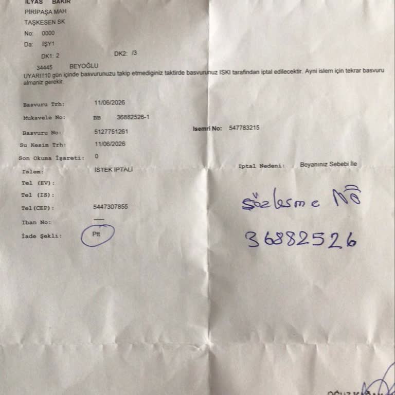 İSKİ Abone İptalinde 6000 TL Geri Ödeme Gecikmesi