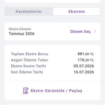 Beklenmeyen Yıllık 1000 TL Kart Aidatı İadesi Ve İptal Talebi