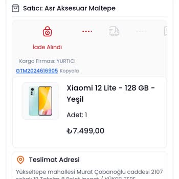 Yanlış Model Telefon Gönderimi Ve Cevapsız Müşteri Desteği