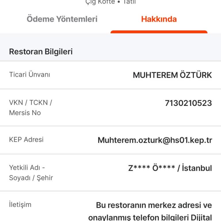 Ekşi Çiğköfte Üzerine Onaylanan İadenin 8 Gün Sonra Gelmemesi