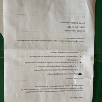Yanlış Ürün Gönderimi Ve Müşteri Hizmetlerinden Çözüm Sunulmaması