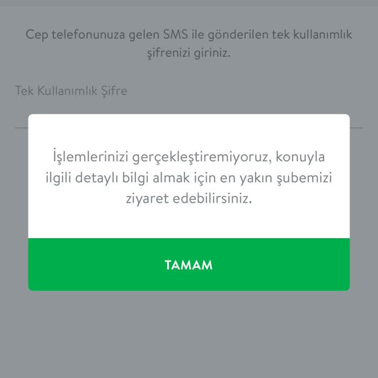 Mobil Bankacılık Engeli Ve 1,5 Milyon TL'lik Paranın Transfer Edilememesi