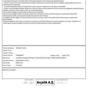 Arçelik Servisinin Hatalı Tespiti Sonucu Buzdolabım Çöktü Ve Gıdalarım Ziyan Oldu