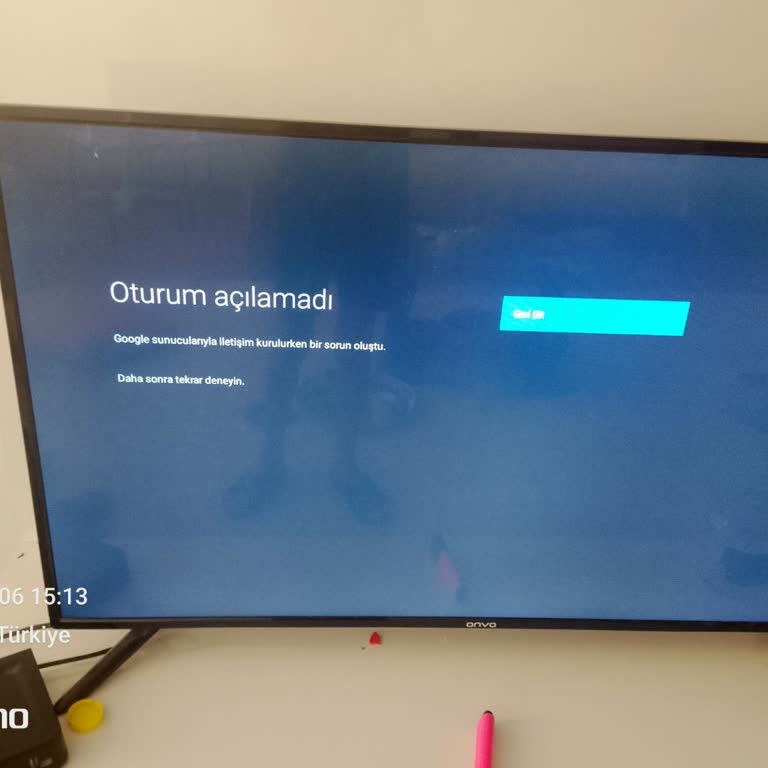 Google Play Bağlantı Hatası Onvo 43OV6000F Televizyonunda Çözüm Bekliyor