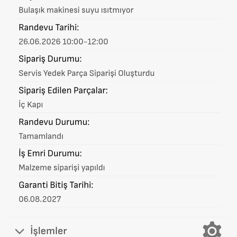 Bulaşık Makinem 20 Gün Çalışmıyor Ve Kart Değişimi Sorunu Çözülmedi