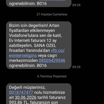 İptal Edilen Vodafone Net Aboneliğim İçin Haksız Fatura Kesildi