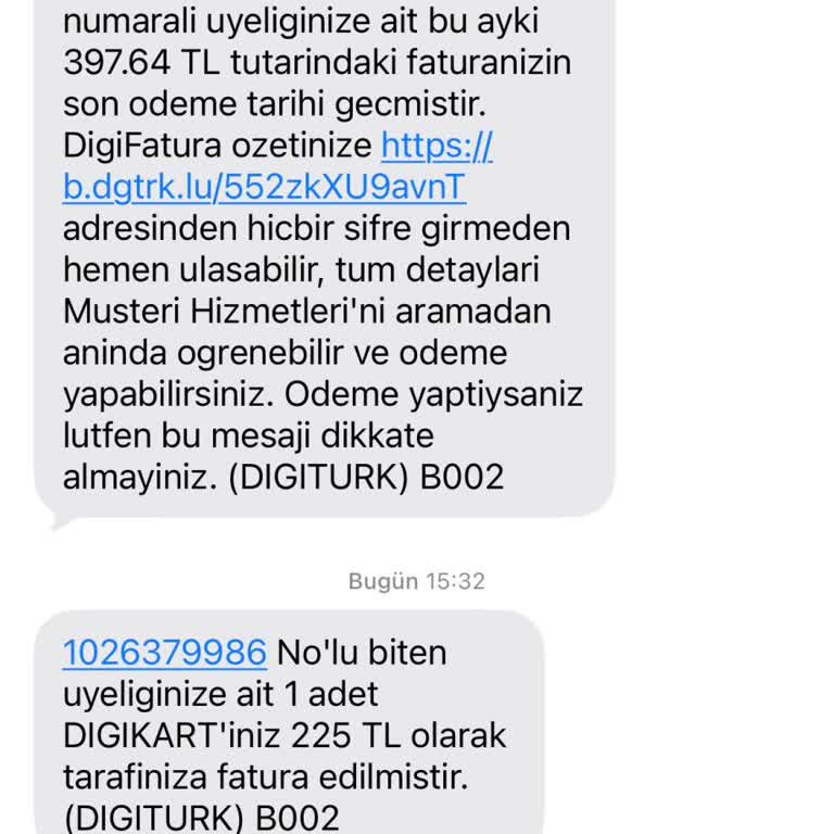 Teslim Alınmayan Ekipman İçin Erken Fatura Kesilmesi Ve Canlı Destek Erişilememesi