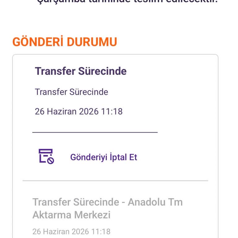 Hepsijet Gönderimim Transfer Merkezinde Günlerce Bekletildi, Acil Teslim Talebi