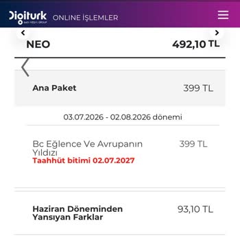 Onaysız Neo Paketi Ve 556 TL Cayma Bedeli Şikayetim