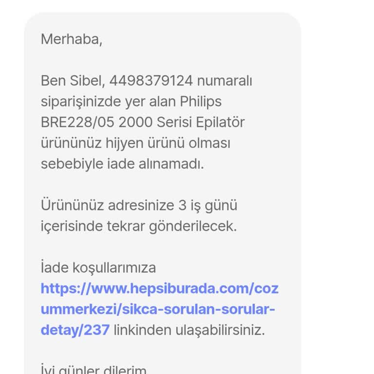 Yanlış Model Seçimi Sonrası Hijyen Gerekçesiyle İade Reddi Haksızlığı