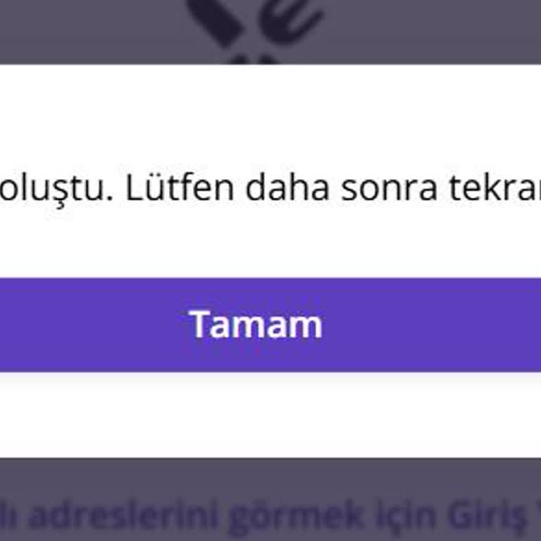Getir Yemek Web Sitesinde Sürekli Hata Ve Kampanya Kodu Çalışmıyor