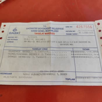 GASKİ Karataş Şubesinde Sahibi Olmayan Borç İçin Zorunlu Ödeme Ve İade Reddi