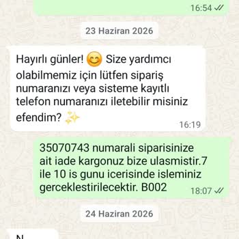 Sefamerve'de 10 Gün İçinde İade Ücretinin Gecikmesi Ve Destek Eksikliği