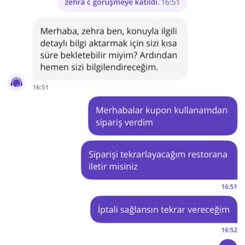 Canlı Destekte Bekletilmem Sonucu İptal Edilemeyen Sipariş Ve İade Talebi