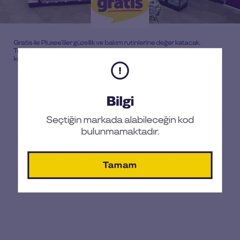 Gratis Markasında Hediye Kartı Kod Bulunamadı Hatası Sürekli Devam Ediyor