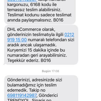 Teslim Edilmedi, Arama Yapılmadı Ve Saygısız Müşteri Temsilcisi