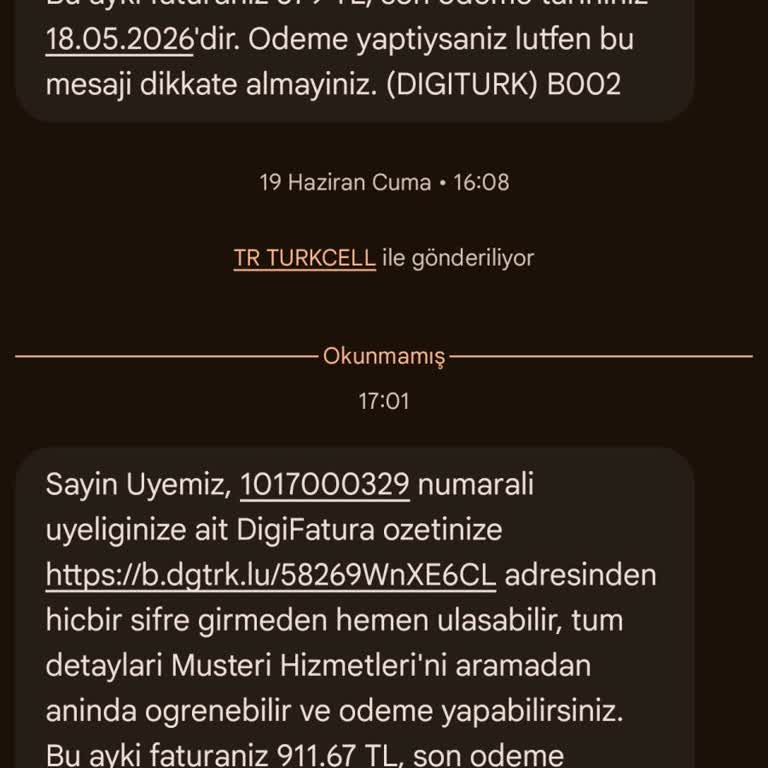 Digiturk Sporun Yıldızı Paketi İçin Aşırı Fatura Şikayeti