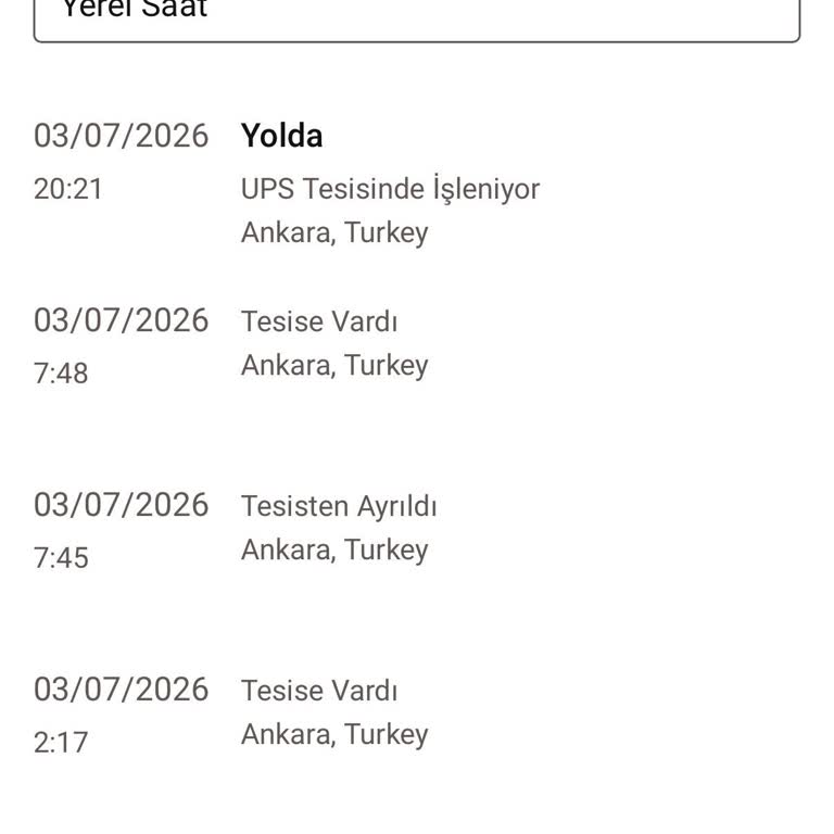 UPS Türkiye'de Teslimat Gecikmesi Ve Yanıltıcı Bilgi Nedeniyle Mağdur Oldum