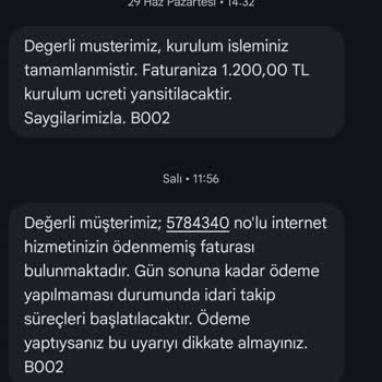 Kurulum Yapılmayan İnternet Aboneliği İçin Haksız Fatura Ve Ücret İptali