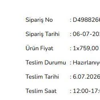 Teslimat Gecikmesi Ve Bilgilendirme Eksikliği