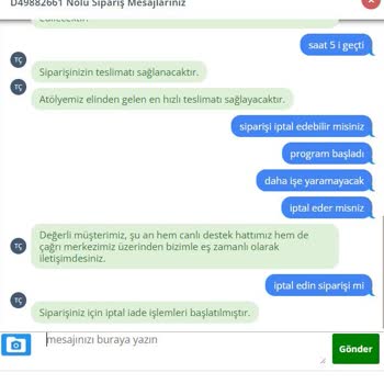 Teslimat Gecikmesi Ve Bilgilendirme Eksikliği