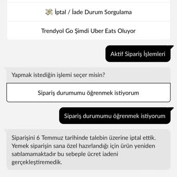 Yanlış Bilgiyle İptal Edilen Siparişin İadesi Reddedildi
