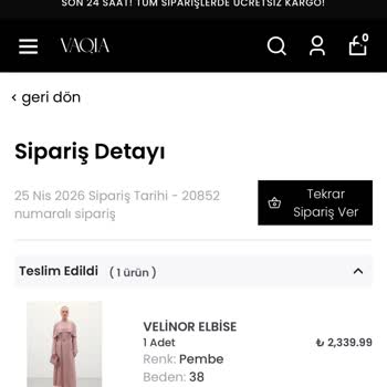 Vaqia Firmasından Yanıltıcı Ürün Gecikmeli Teslimat Ve Kargo Ücreti Kesintili İade Sorunu