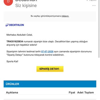 Ordu Altınordu Teslimatlı Paten Siparişi Kayıp Ve Cevapsız