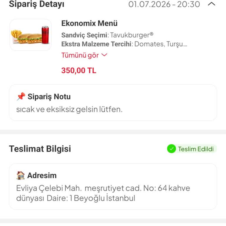 Ekstra Nugget Gelmedi, Ürünler Yanlış Ve İade Alınmadı
