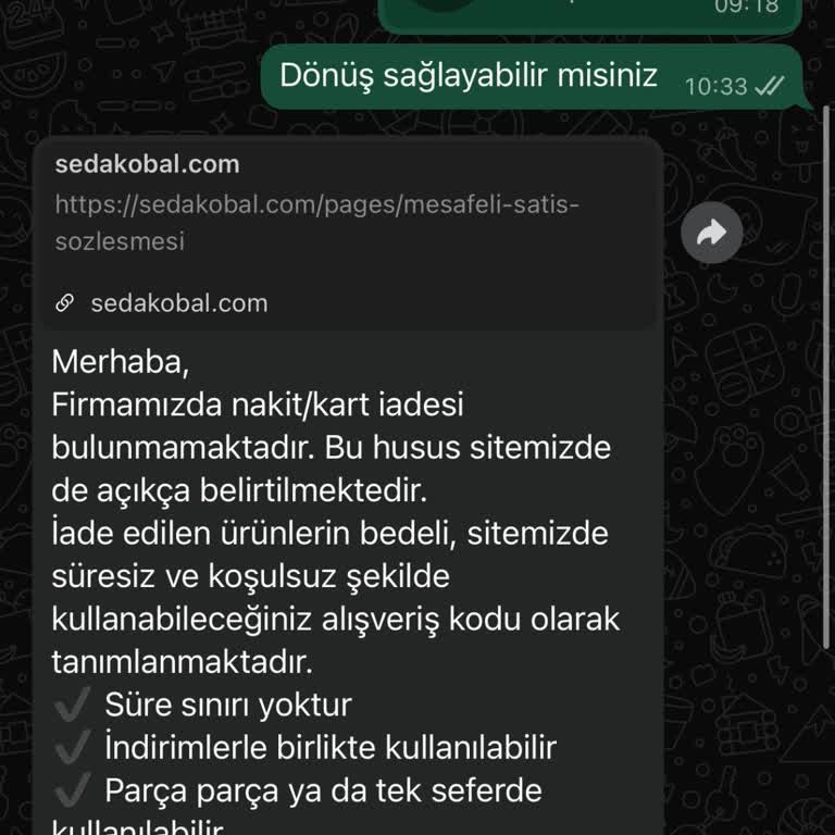 İade Talebinde Kart İadesi Reddi Alışveriş Kodu Teklifi