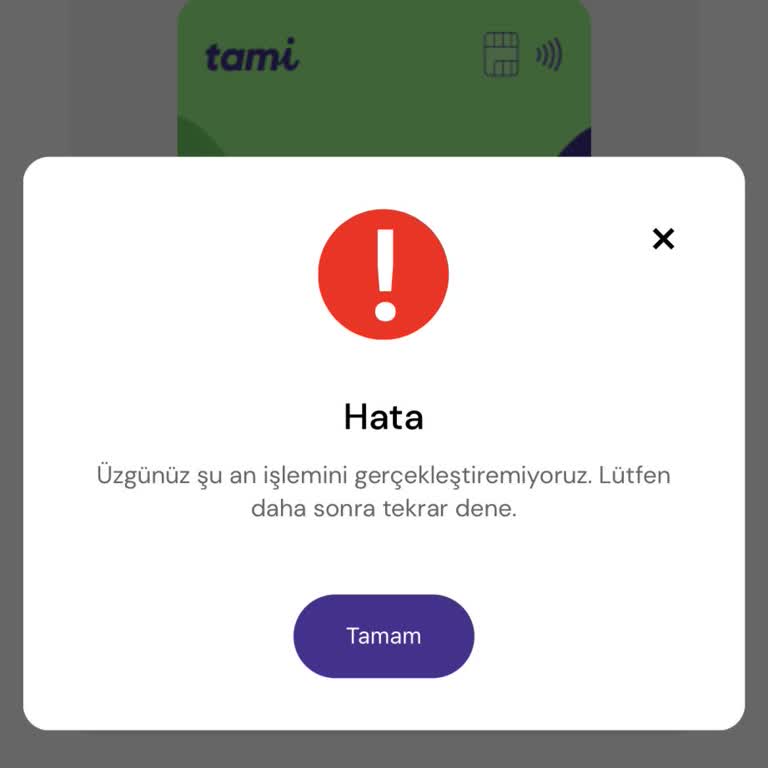 Tami Bankası Kartımdan İzinsiz 1.735 TL İşlem Ve Yanıtsız İtiraz