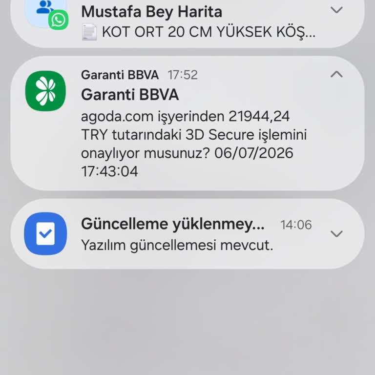 Garanti Bankası Kredi Kartımda Agoda.com İzinsiz Çekim Girişimi