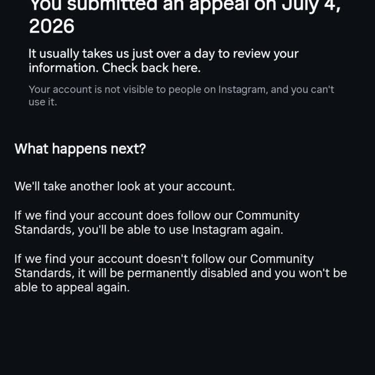 Instagram İşletme Hesabım Açıklama Olmadan Askıya Alındı, İtirazlarım Yanıtsız