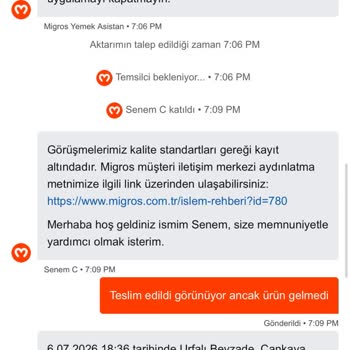Teslim Edilmemiş Sipariş Yanıltıcı Şekilde 'Teslim Edildi' Olarak Sistemde Görüntülendi