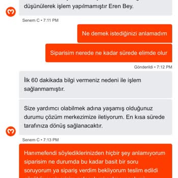 Teslim Edilmemiş Sipariş Yanıltıcı Şekilde 'Teslim Edildi' Olarak Sistemde Görüntülendi