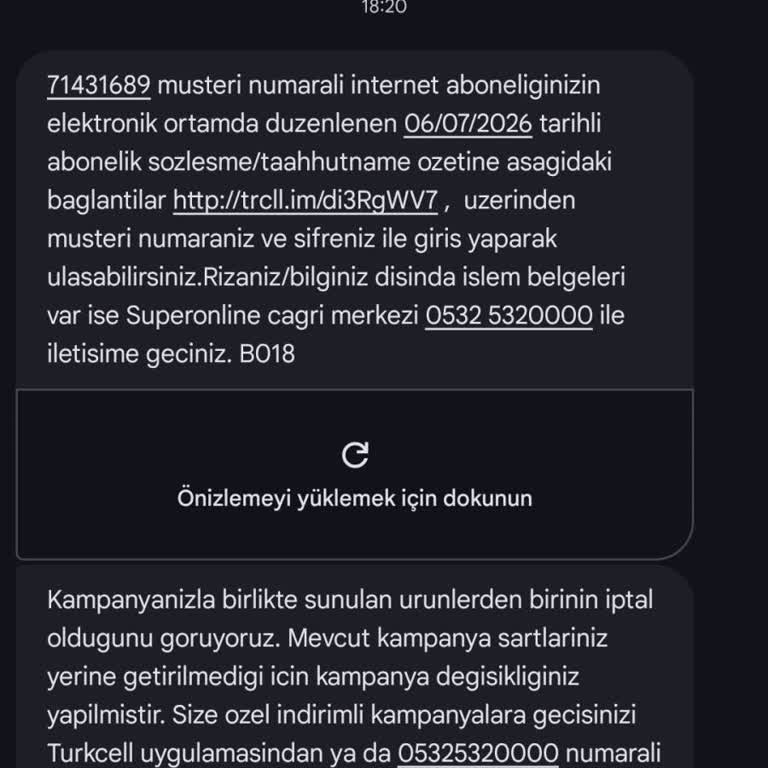 Kampanyadaki Saat Hediyesi İptali Ve Tarife Ücretinde Düşüş Talebi