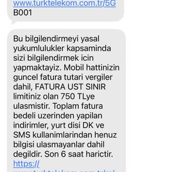 Az Kullanım Sonrası Faturam 852 TL'ye Çıktı