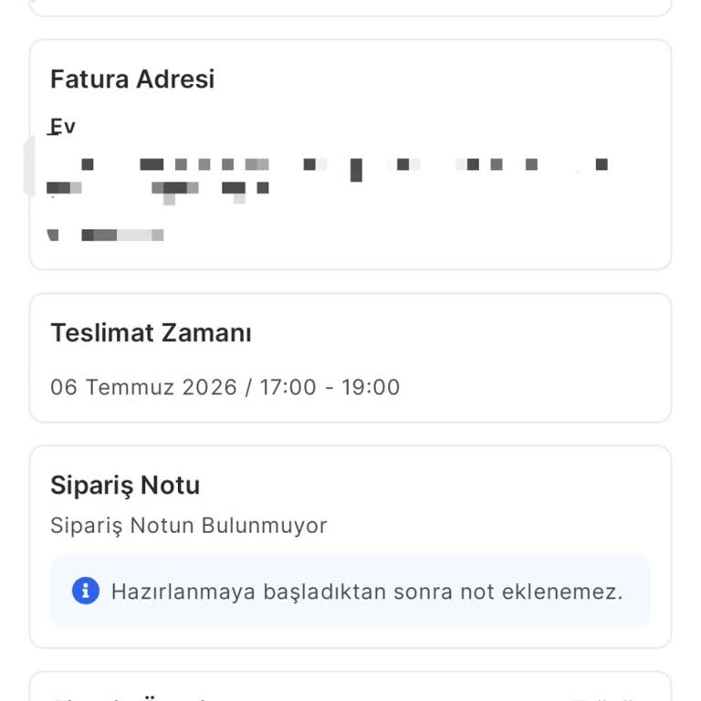 Migros Sanal Market Teslimat Gecikmesi Ve Bilgilendirme Eksikliği