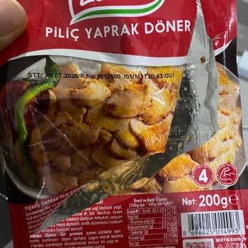 Pişmiş Dönerde Çiğ Tavuk Parçası Tespiti Sağlık Riski Oluşturuyor