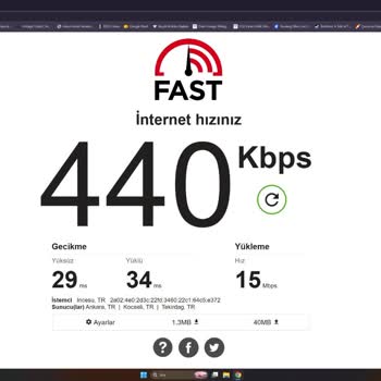 İnternet Hızının 500 Kbps’ye Düşmesi Ve Çözüm Beklenmesi