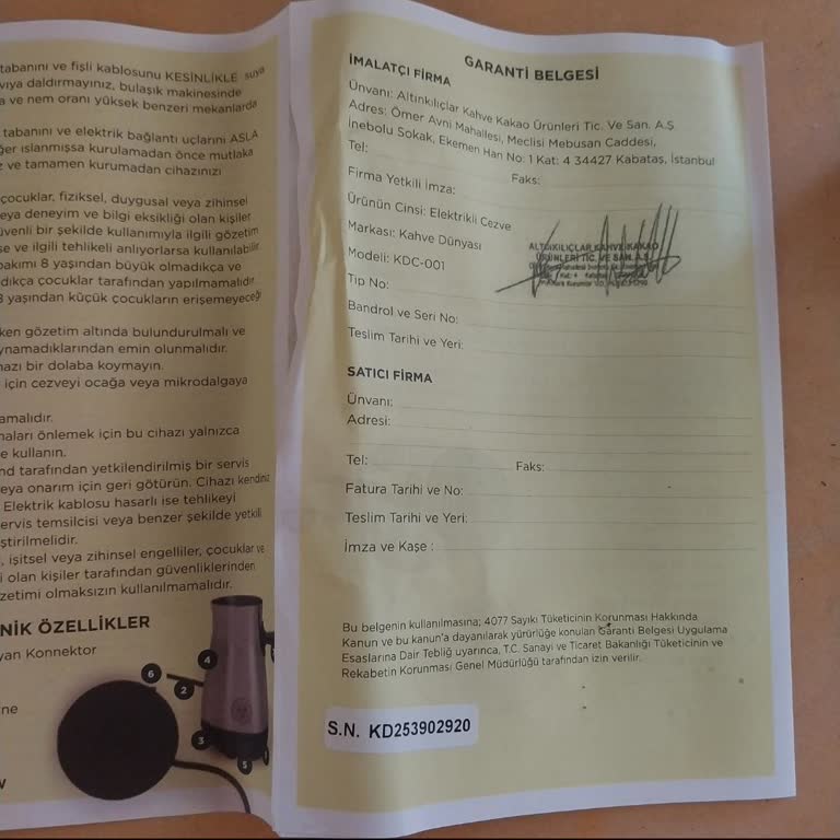 Patlayan Elektrikli Cezve Ve Şubeden Cevapsızlık: Güvenlik Tehlikesi Ve İade Talebi
