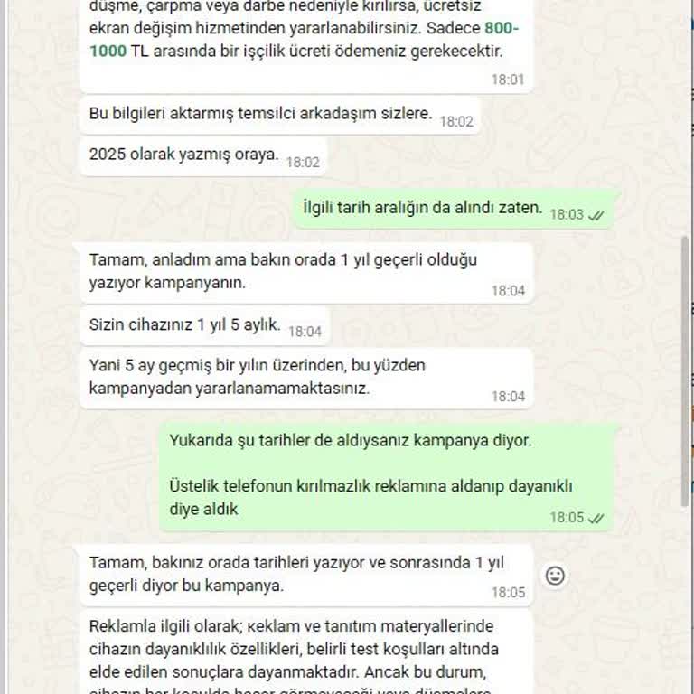 Kampanya Şartları Yanıltıldı, Ücretsiz Ekran Tamirine Haksız Ücret Kesildi