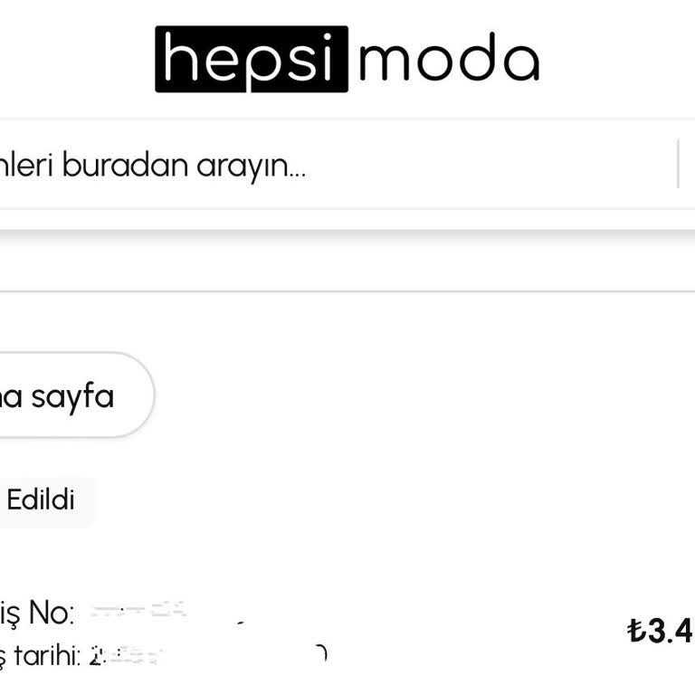 Hepsi Moda Sipariş İptali Sonrası Geri Ödeme Yapılmıyor