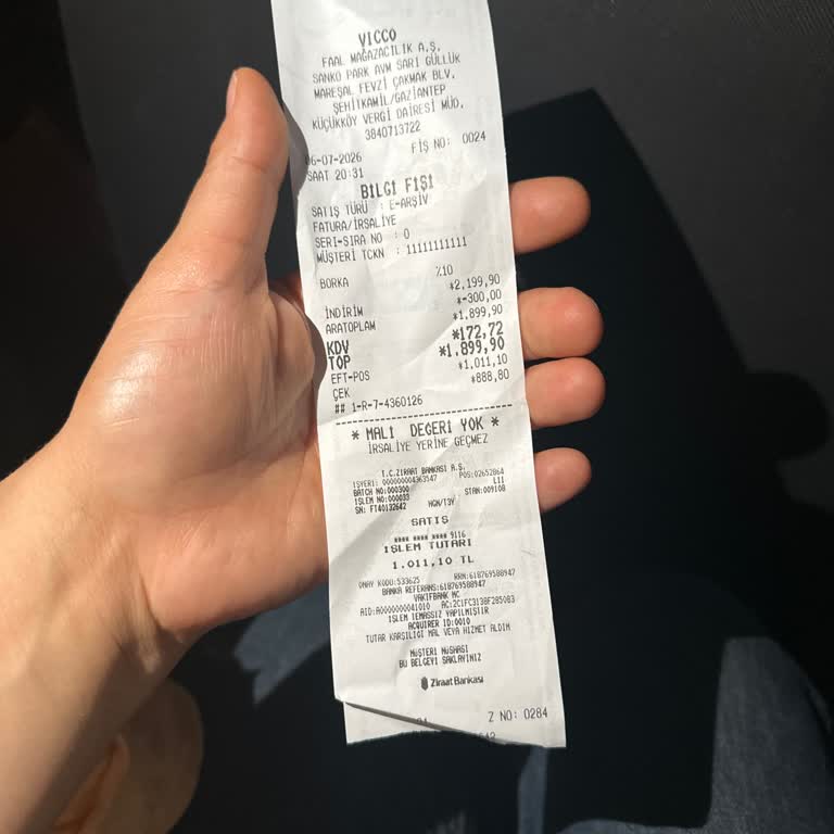 Vicco Sankopark Şubesinde Kasada Hata Nedeniyle İndirim İptal Edildi