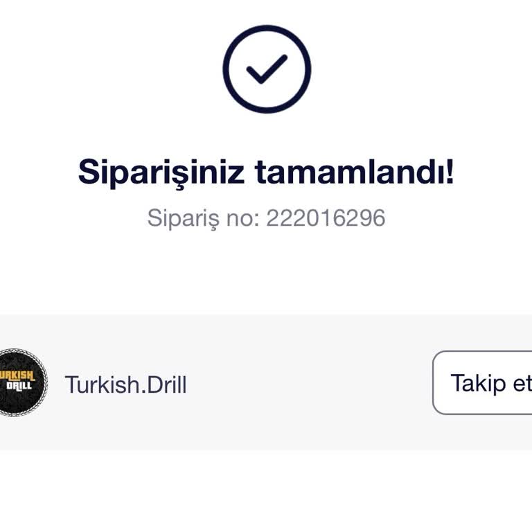 Turkish.drilll Mağazasından Siparişim Ulaşmadı Ve Ödeme İadesi Talebim