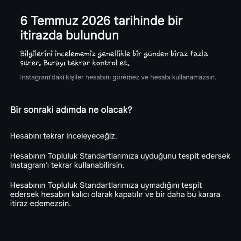 Instagram Hesabım Hemen Askıya Alınıp Kapatılıyor, Açıklama Yok
