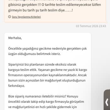 Tahmini Teslim Tarihini Aşan Kargo Gecikmesi Ve Çözüm Eksikliği